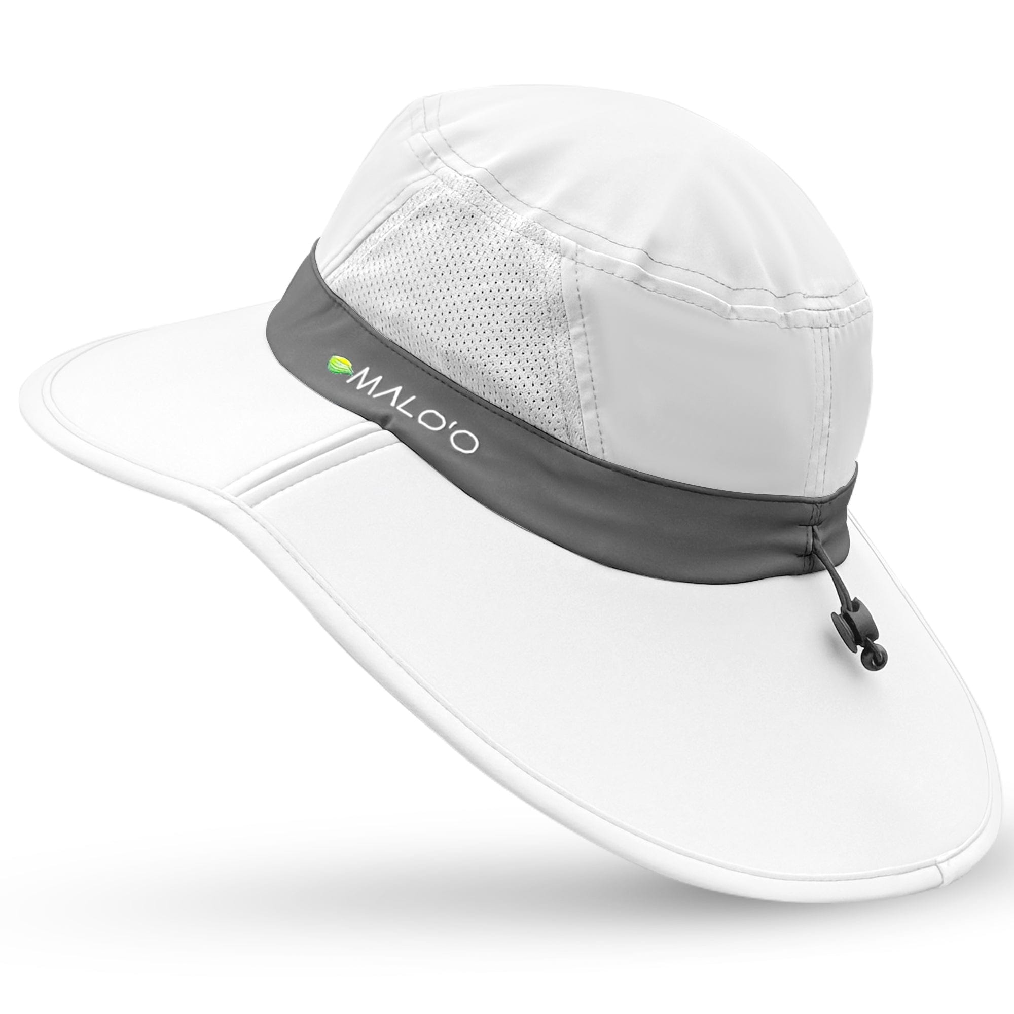 Malo&#39;o Racks White / S/M Papale Golf Hat - Sun Protection
