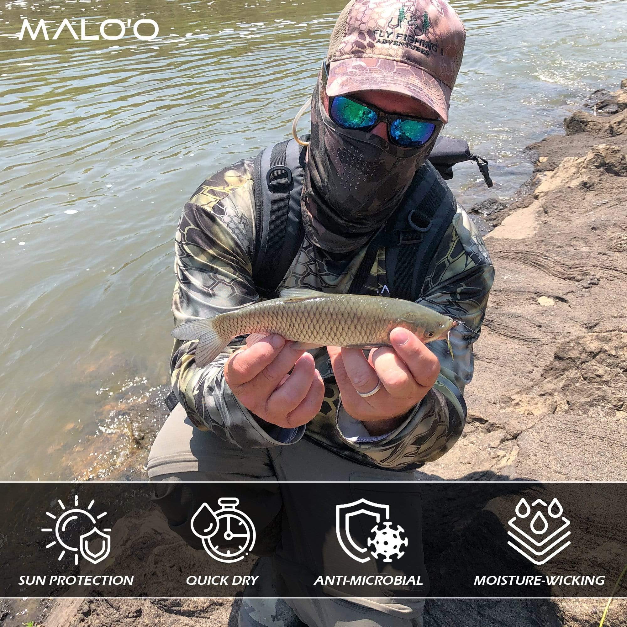 Malo&#39;o Racks Fishing Shirt Malo’o Performance Fishing Shirt