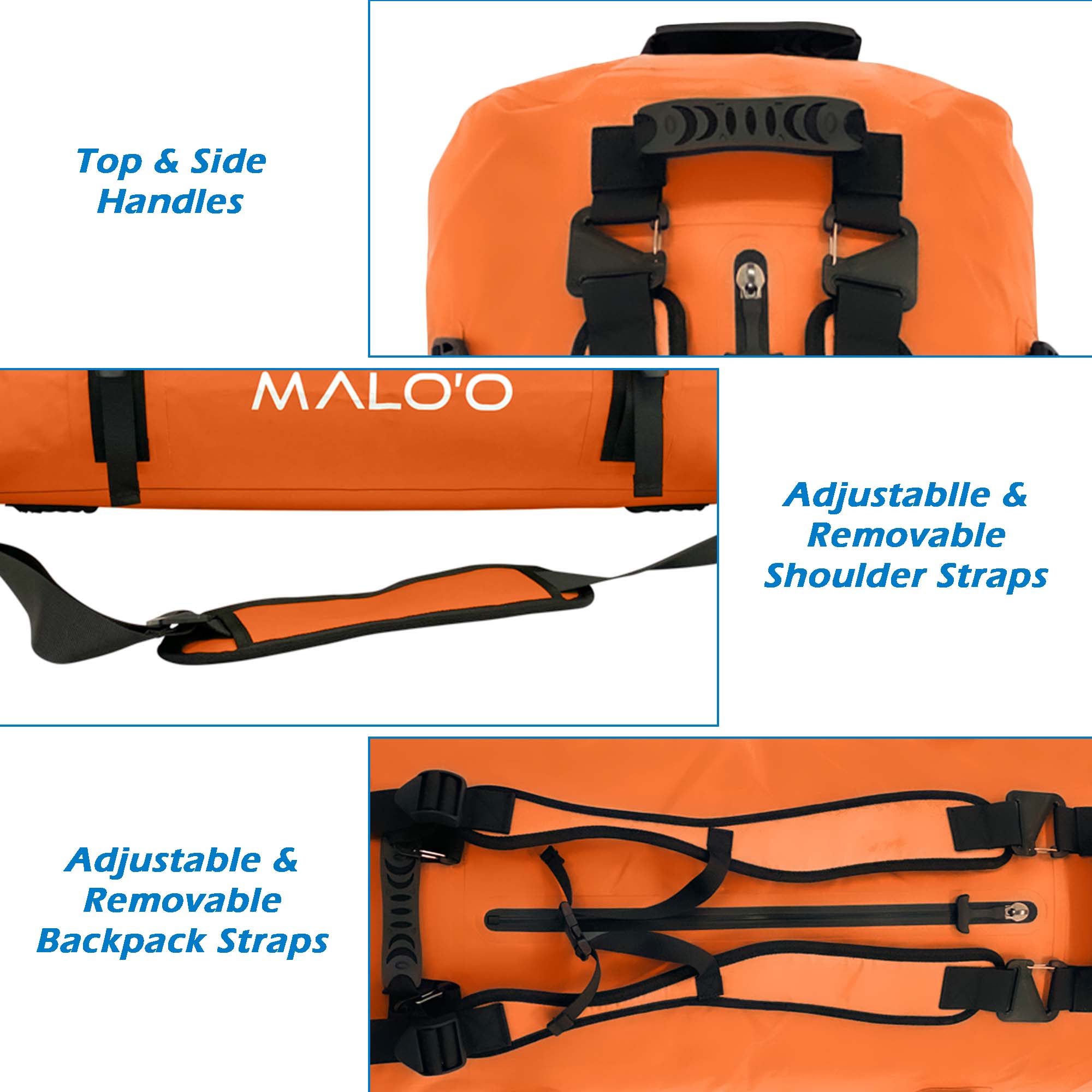 DryPack 60 - 90 Liter Airtight Waterproof Backpack Duffle - Malo'o Racks