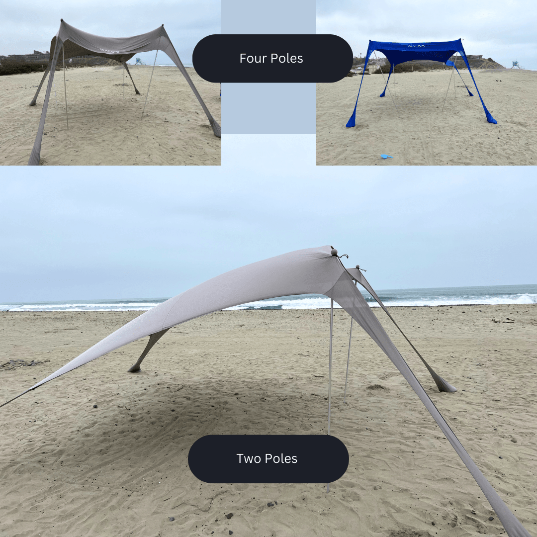DualShade™ 10x10 - Instant beach shade. Vehicle - ready awning - Malo'o Racks