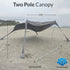 DualShade™ 10x10 - Instant beach shade. Vehicle - ready awning - Malo'o Racks