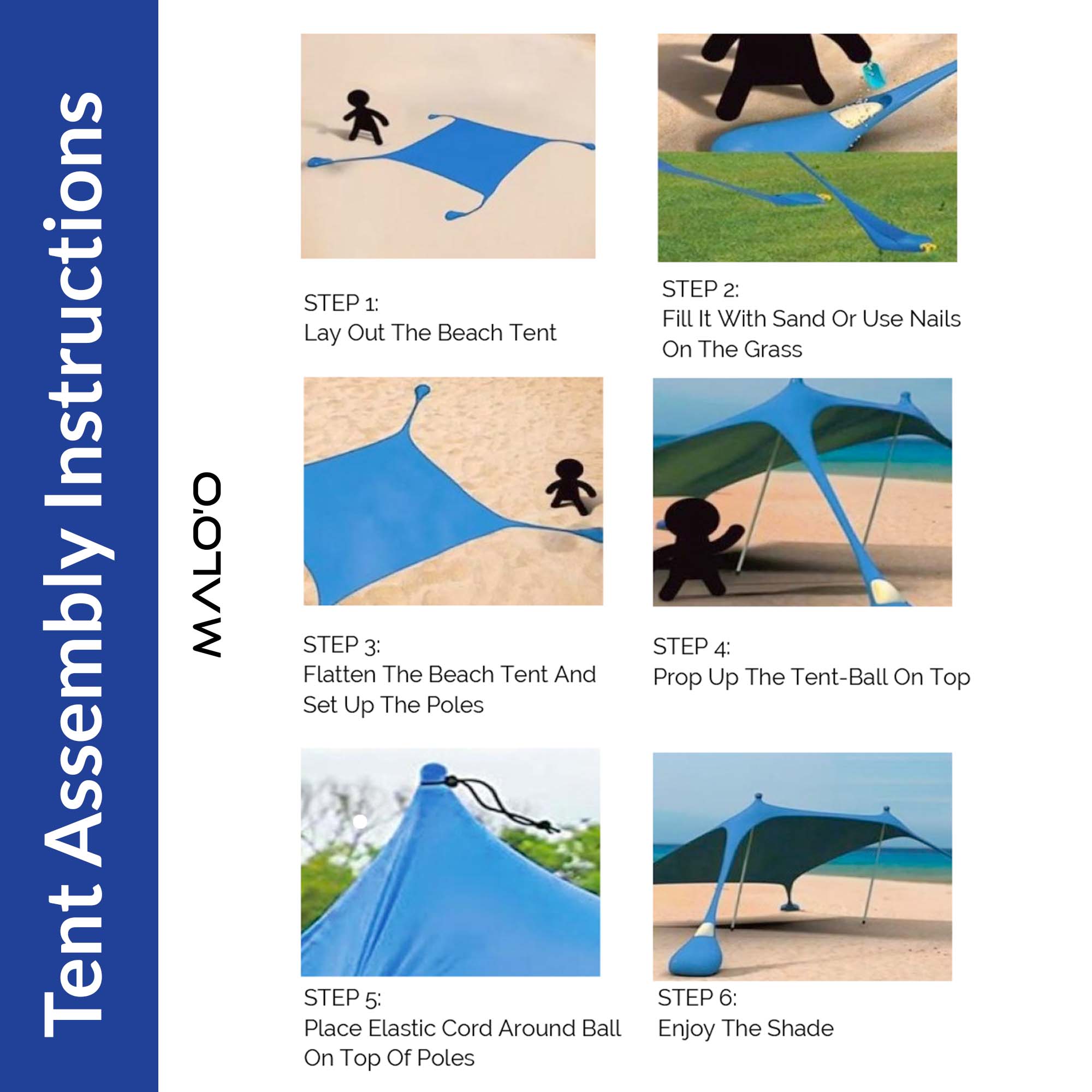 DualShade™ 10x10 - Instant beach shade. Vehicle - ready awning - Malo'o Racks