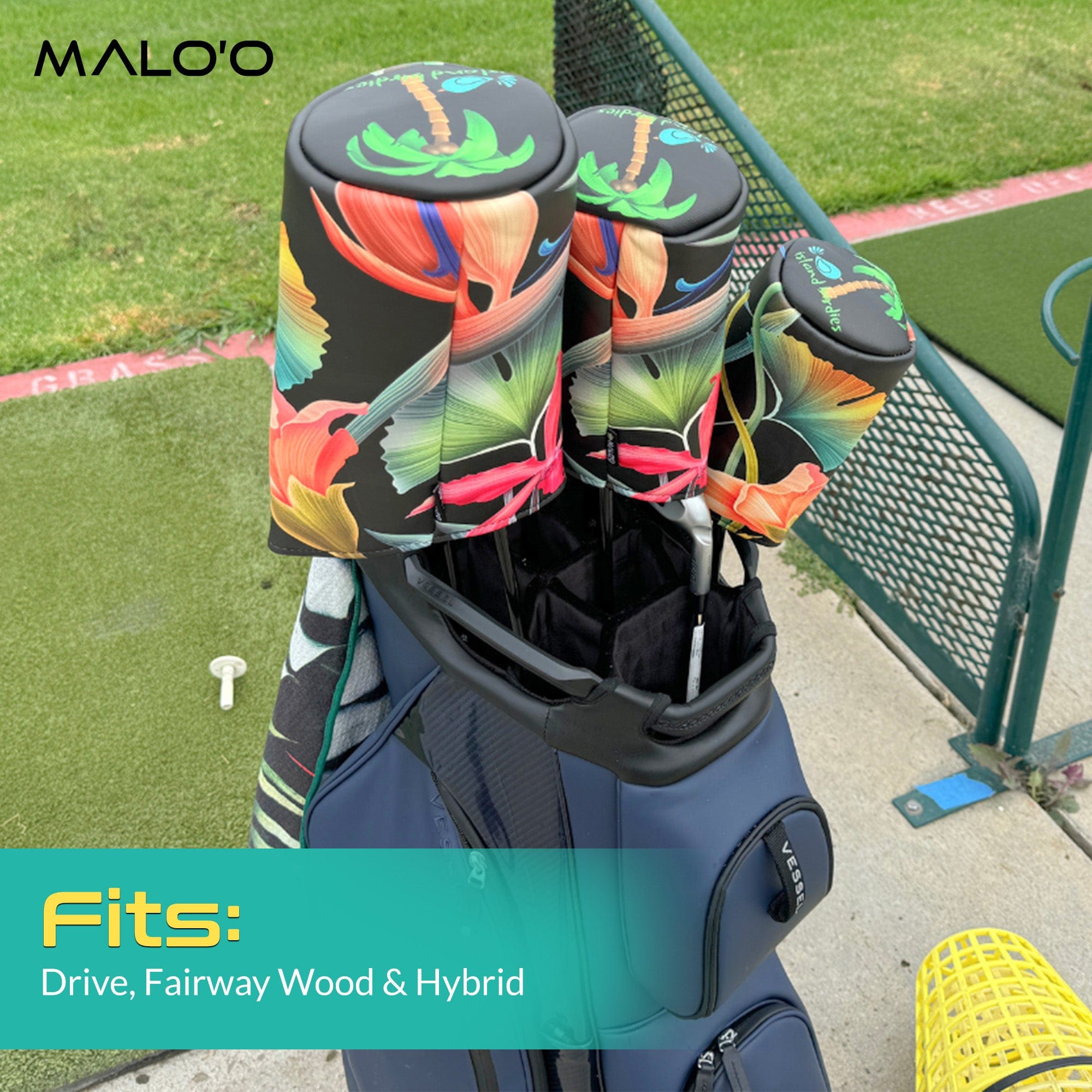 Island Birdies Barrel Headcover Set - Malo'o Racks
