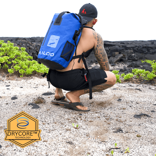 MALO’O Waterproof Heavy Duty Backpack - 30L - Roll-Top Dry Bag - Beach Bag - Backpacking Bag - Fishing Bag-Kayaking Bag