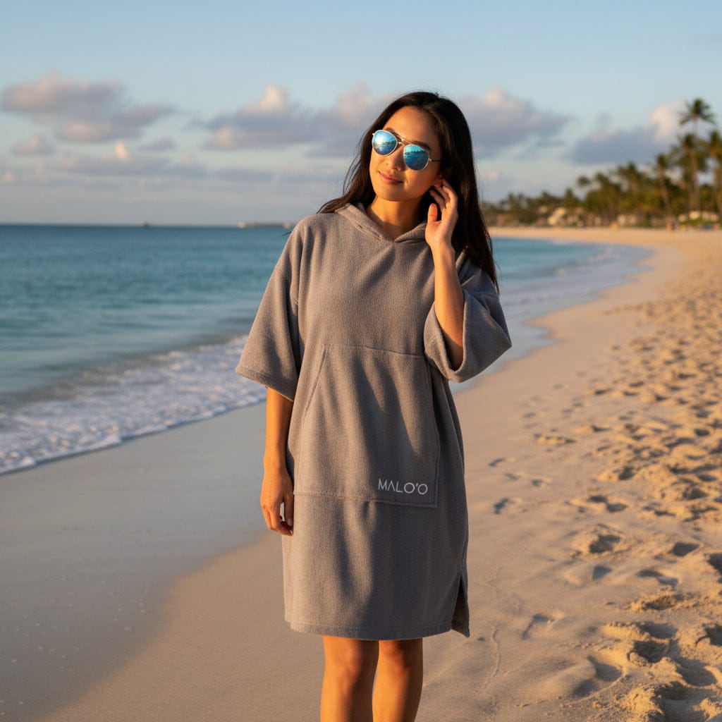 Malo'o Racks Adult S/M / Grey Avo Changing Poncho