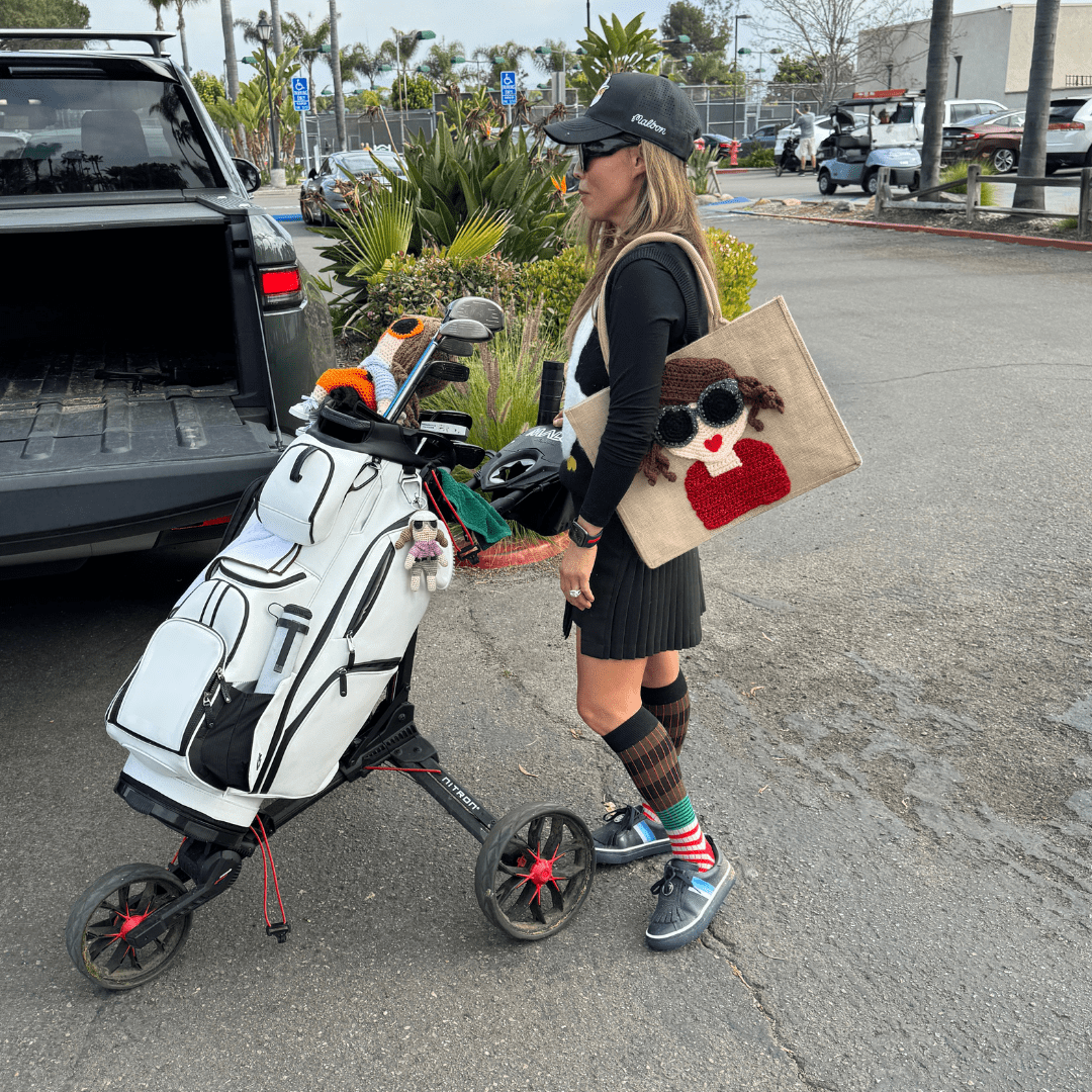 Malo'o Racks Brown Long Hair Sophie's Golf Tote