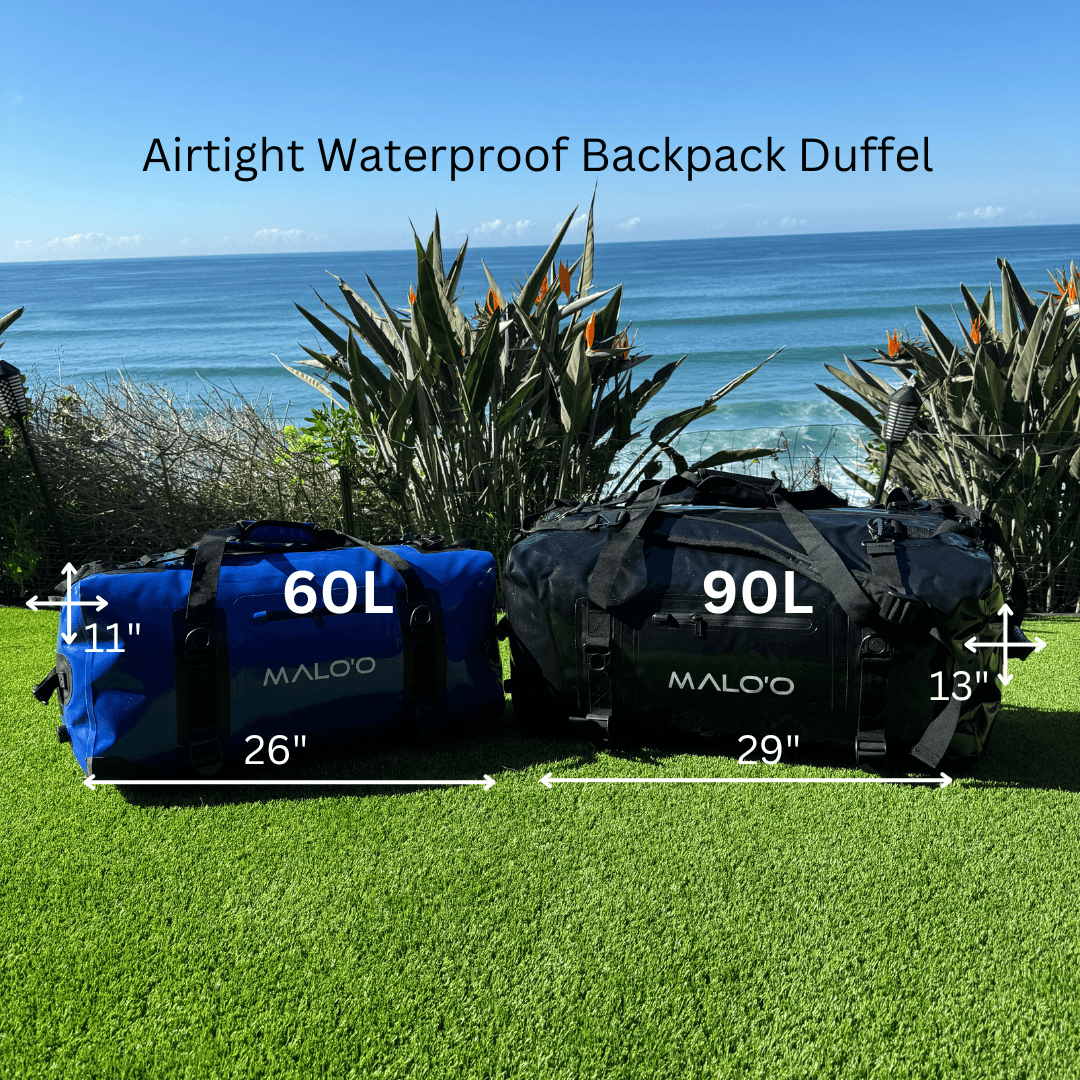 Malo'o Racks DryPack 60-90 Liter Airtight Waterproof Backpack Duffle