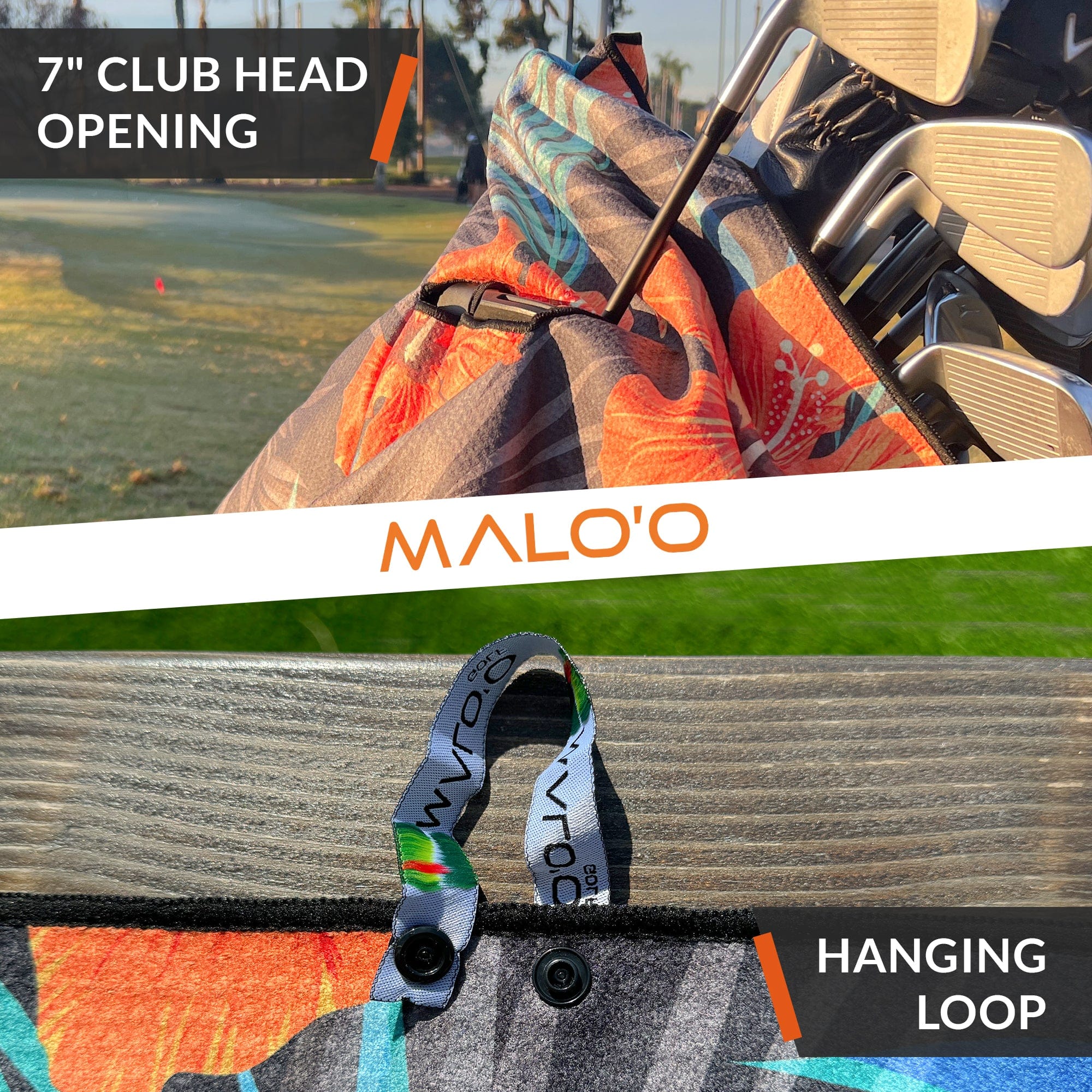 Malo'o Racks Island Birdies Golf Towel (Pair)