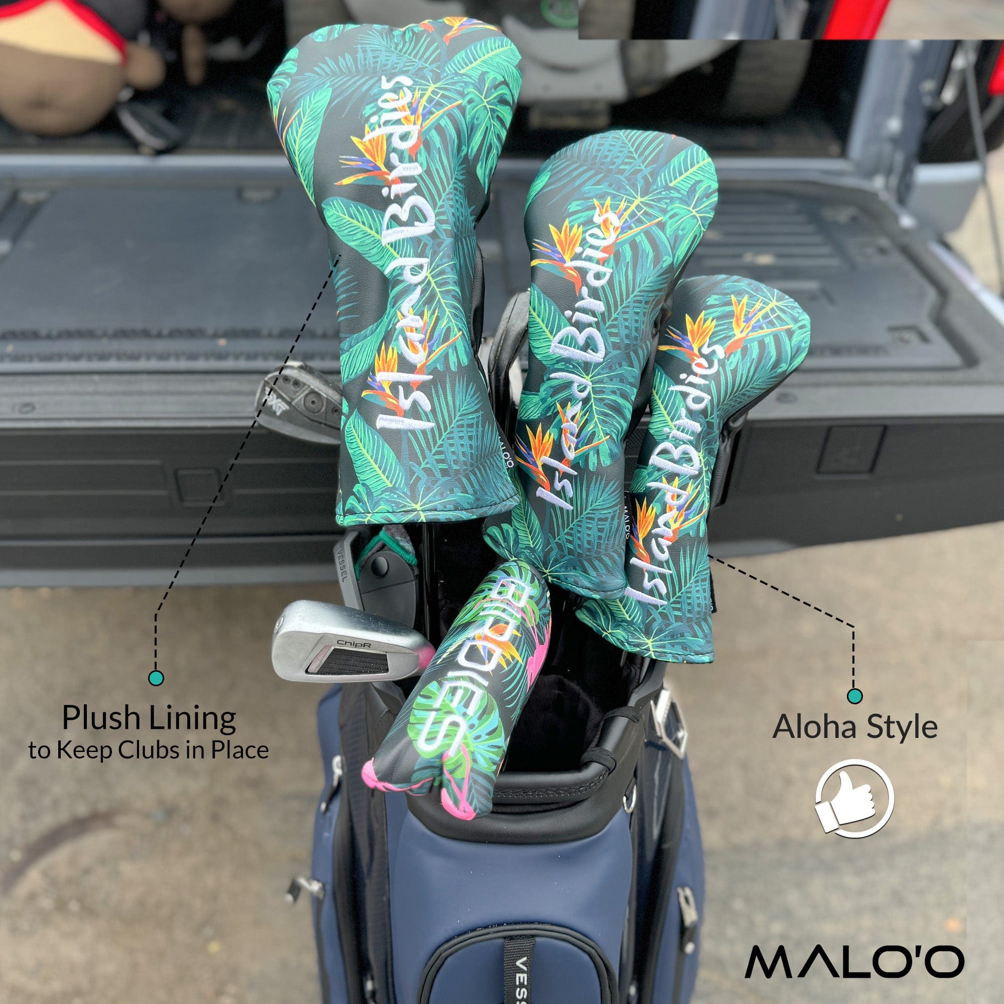 Malo'o Racks Island Birdies Headcovers Set