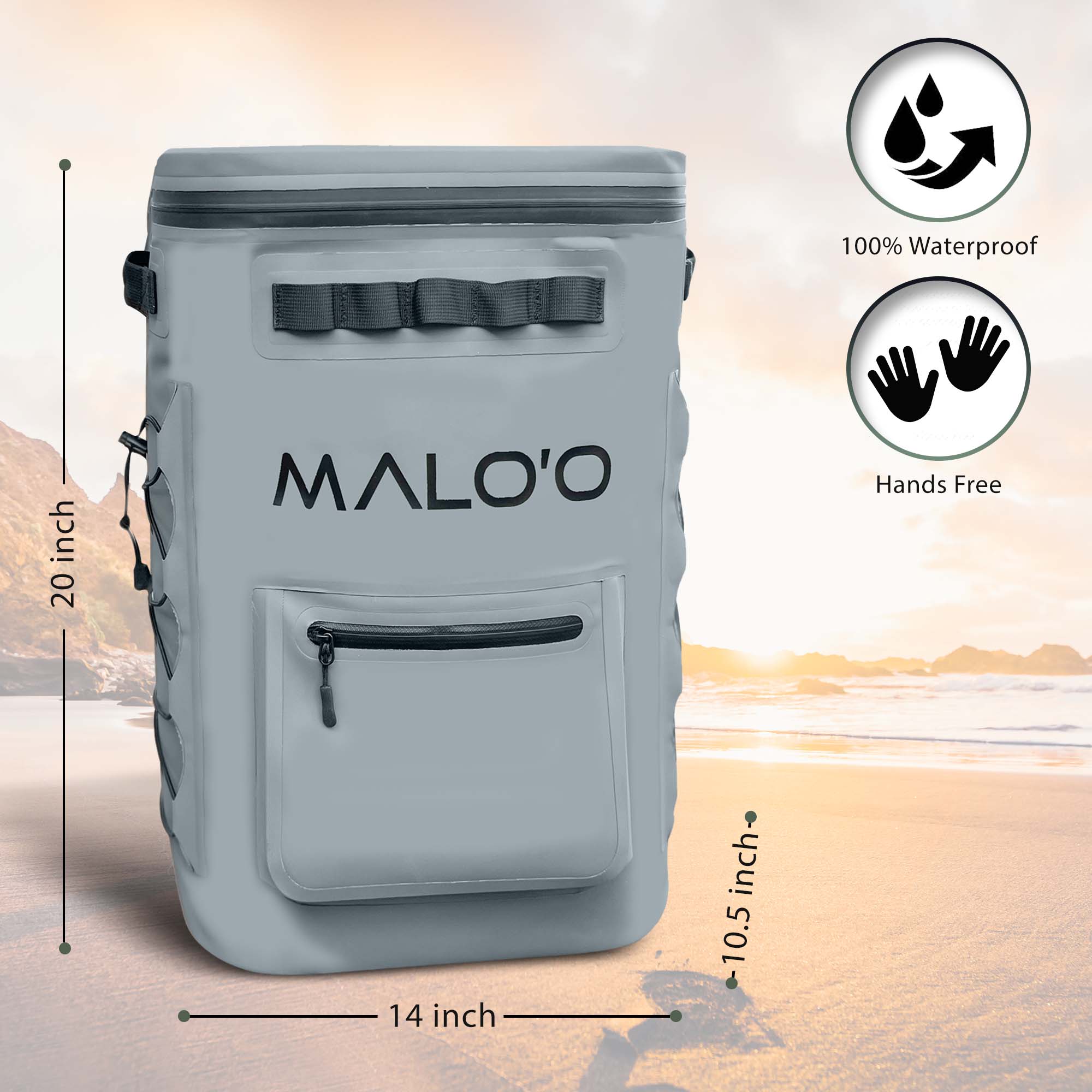 Waterproof backpack outlet cooler