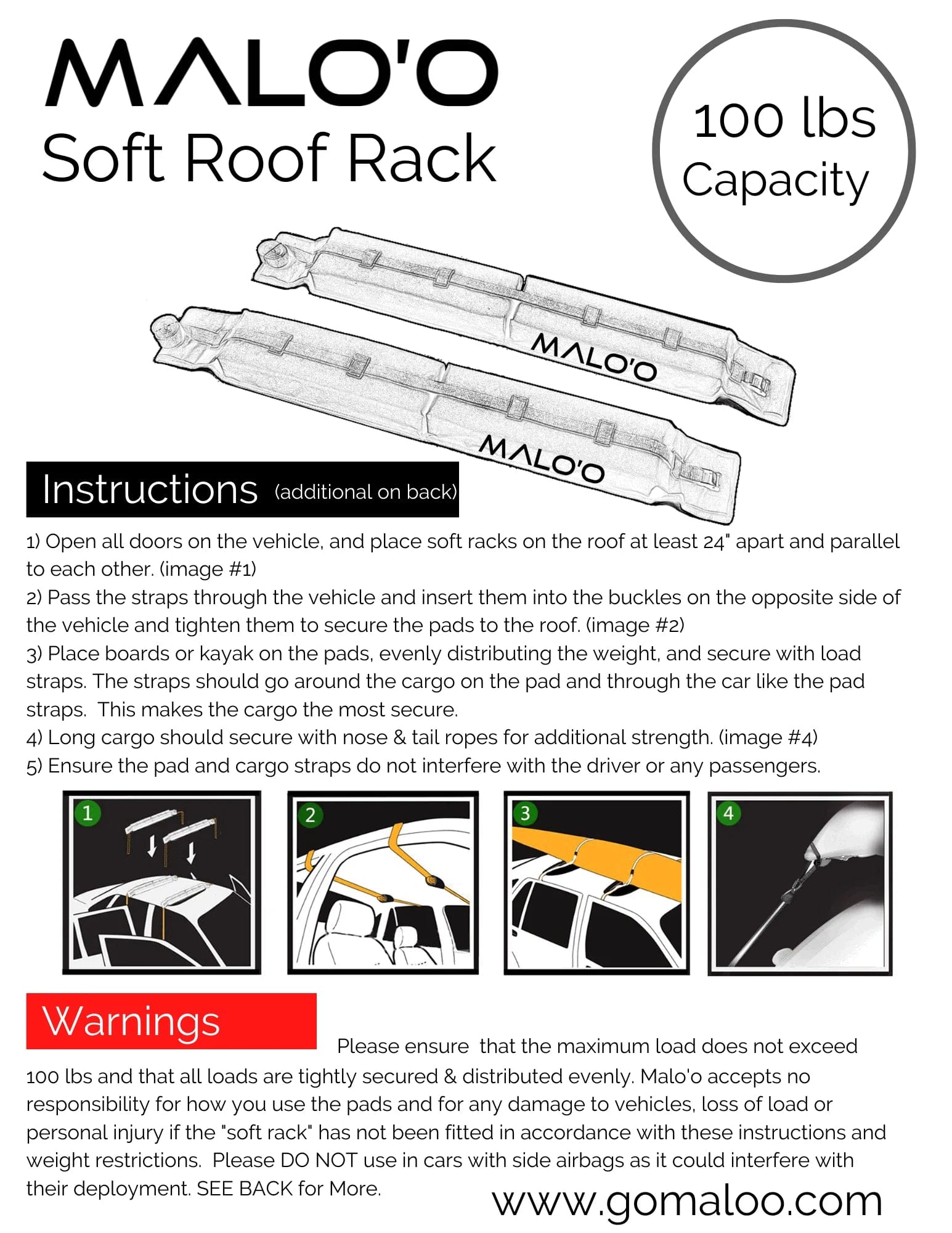 Malo&#39;o Racks Malo&#39;o Surfboard Roof Rack