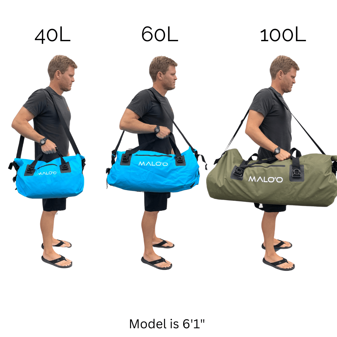 Malo'o Drypack Roll Top Waterproof Bag Blue / Large - 40 Liter