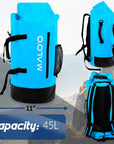 Malo'o Racks 40L Backpack DryBag Malo'o XL DryPack Backpack