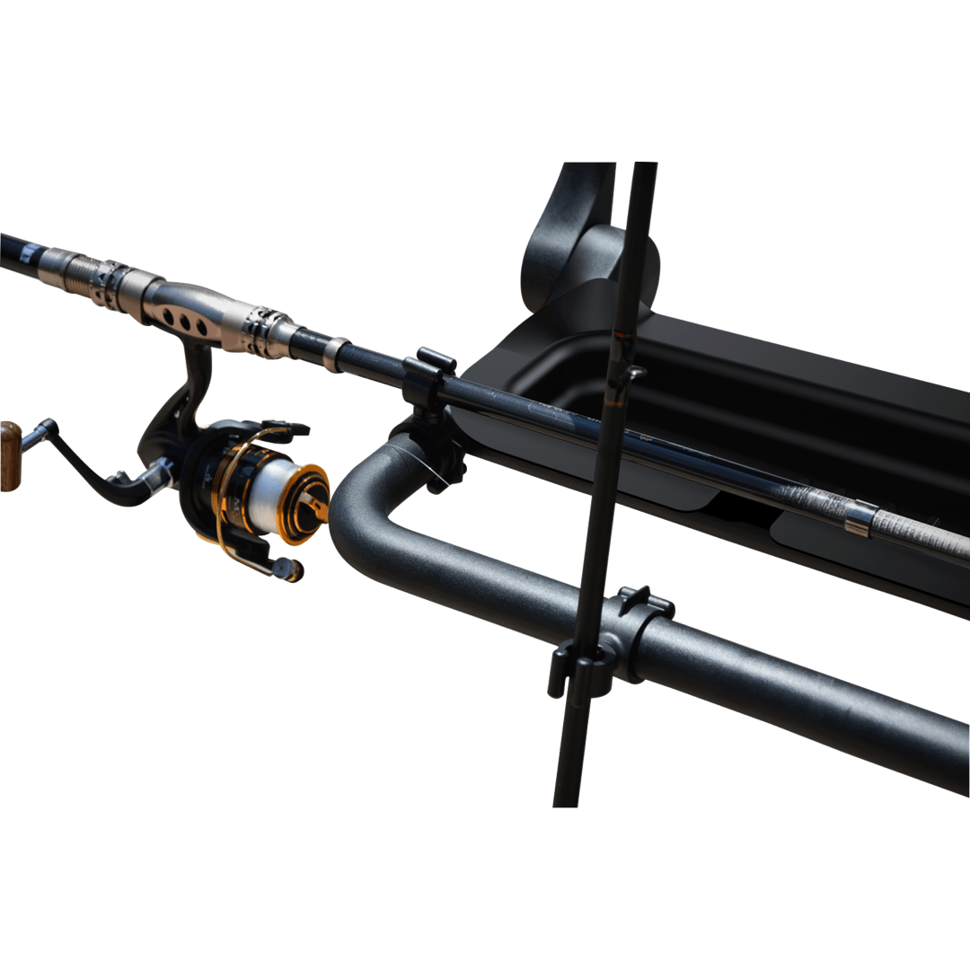 Fishing Rod Rack Stand Equipment Fishing Tool Adjustable Fishing Rod  Bracket Black Double 1 Set