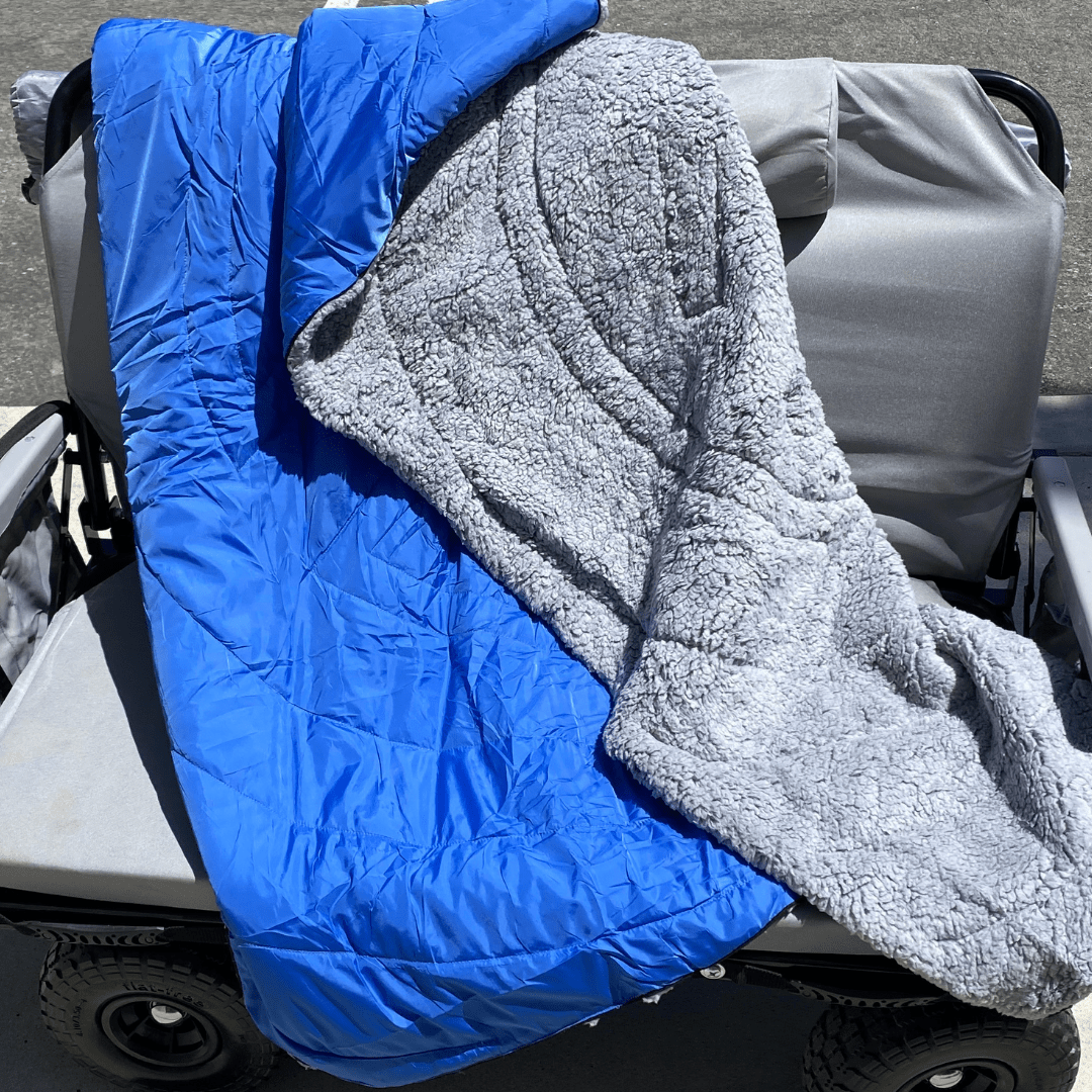 Malo'o Racks Lounge Wagon Sherpa Blanket