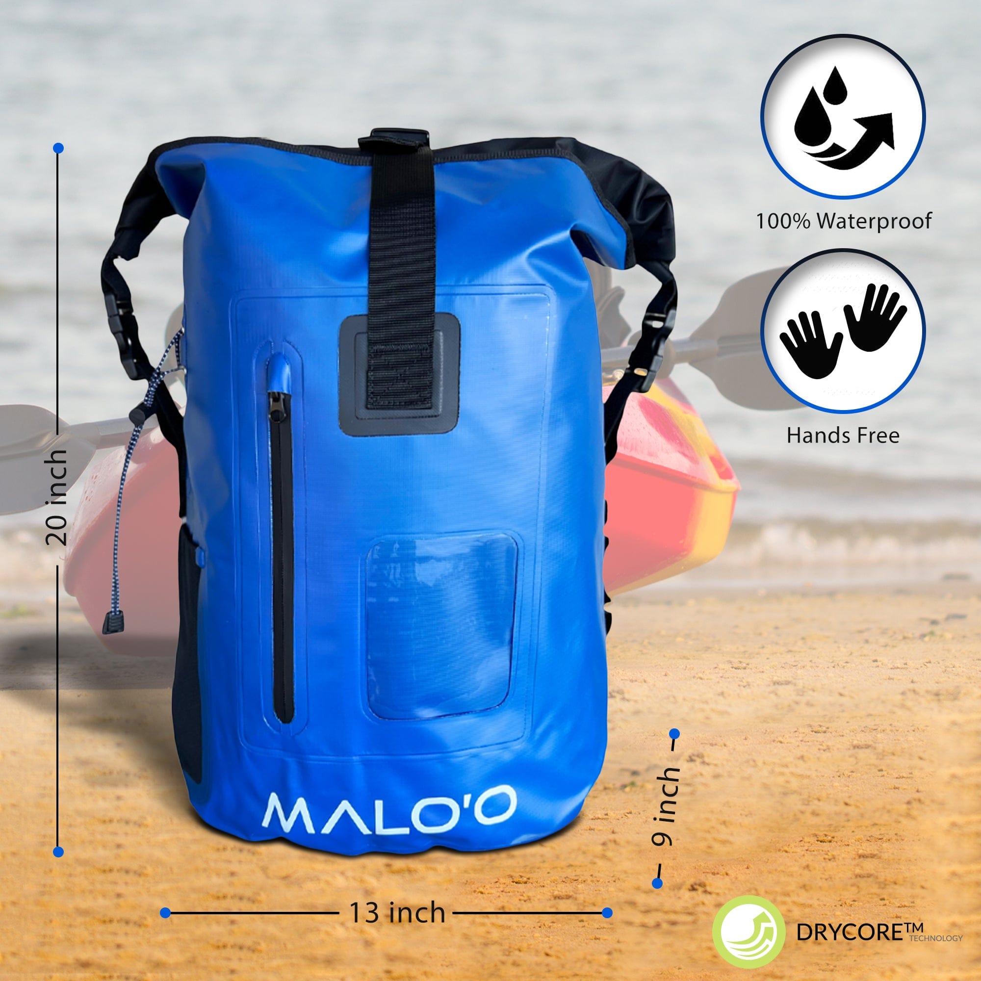 Malo&#39;o Racks Malo&#39;o DryPack Waterproof Backpack - 40 Liters