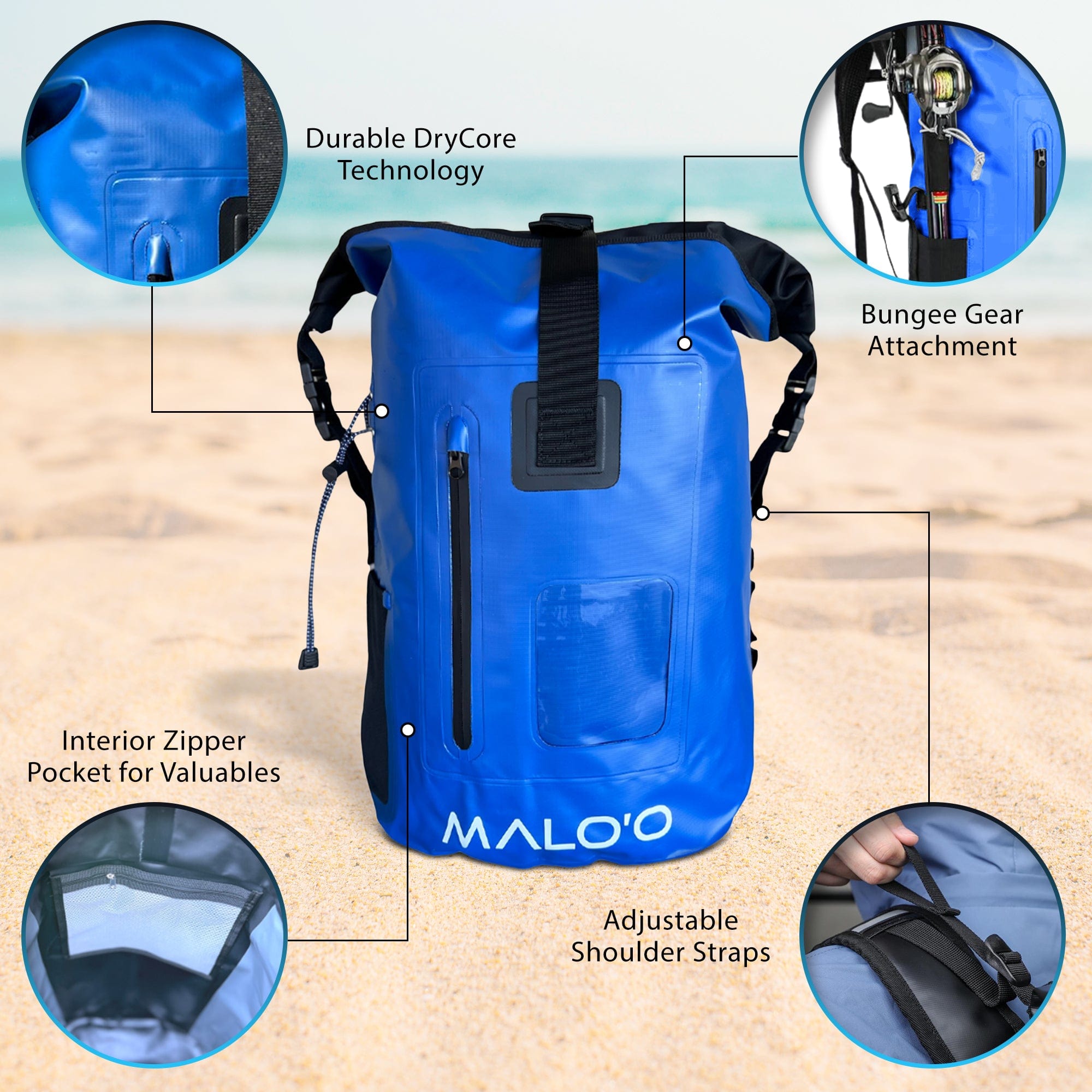 Malo&#39;o Racks Malo&#39;o DryPack Waterproof Backpack - 40 Liters