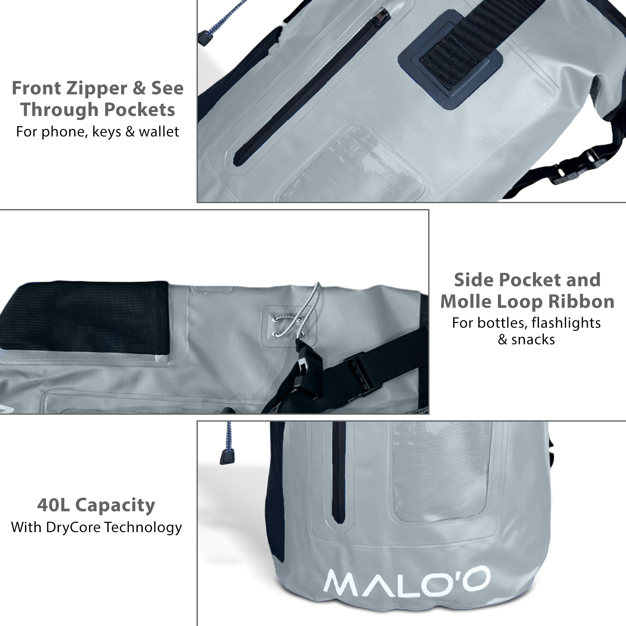 Malo'o Racks Malo'o DryPack Waterproof Backpack - 40 Liters