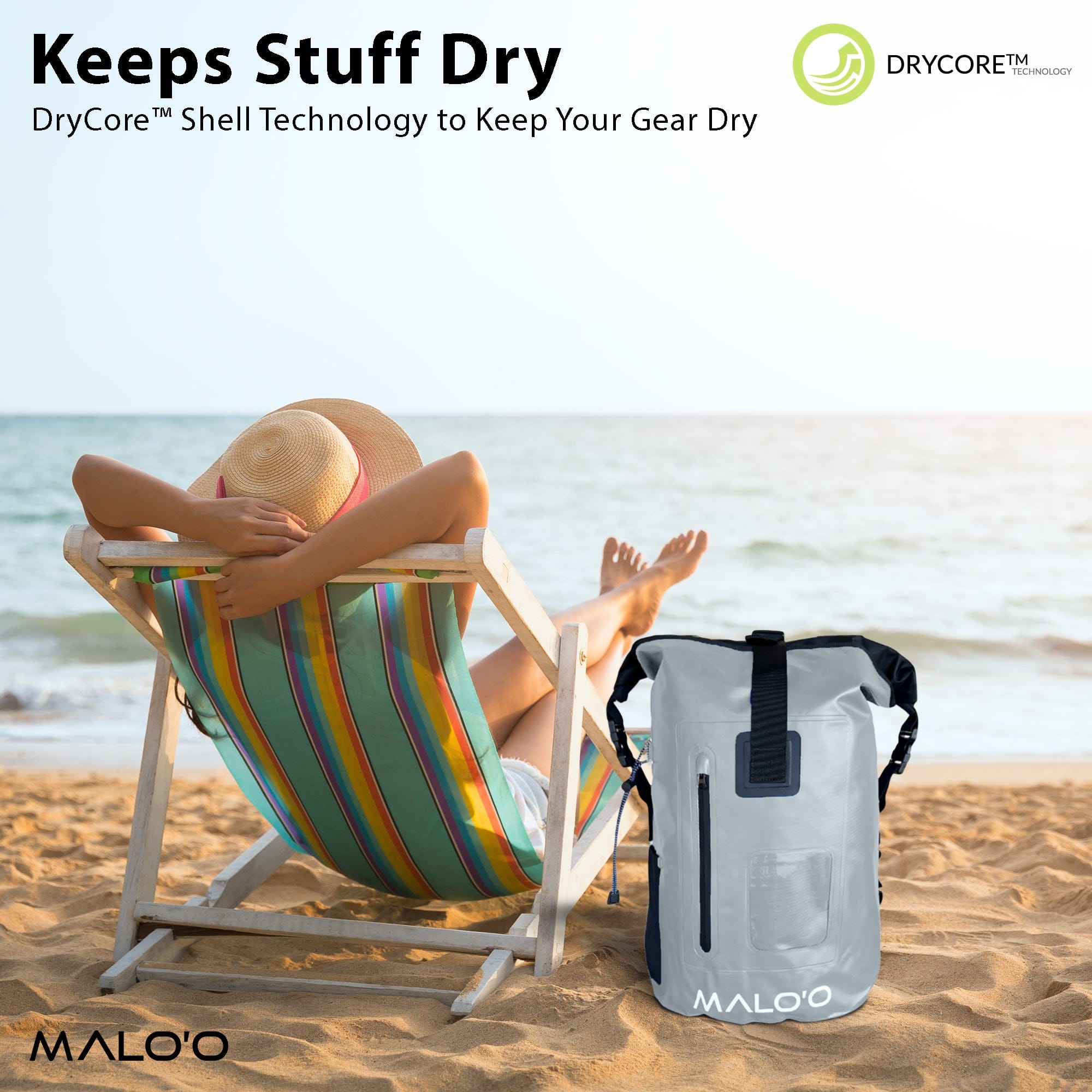 Malo'o Racks Malo'o DryPack Waterproof Backpack - 40 Liters