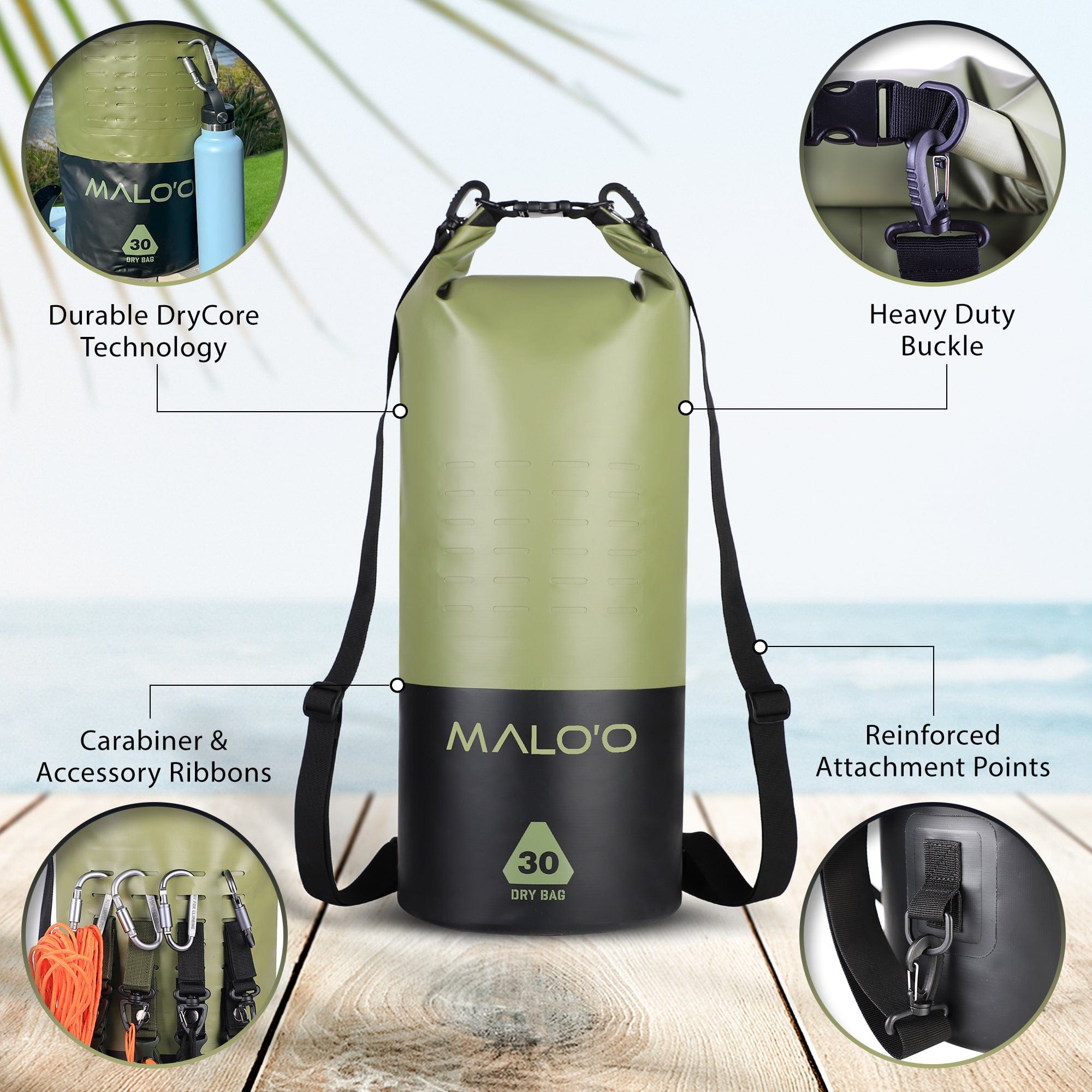 Malo'o Racks Malo'o DryPack Waterproof Bag - 30L