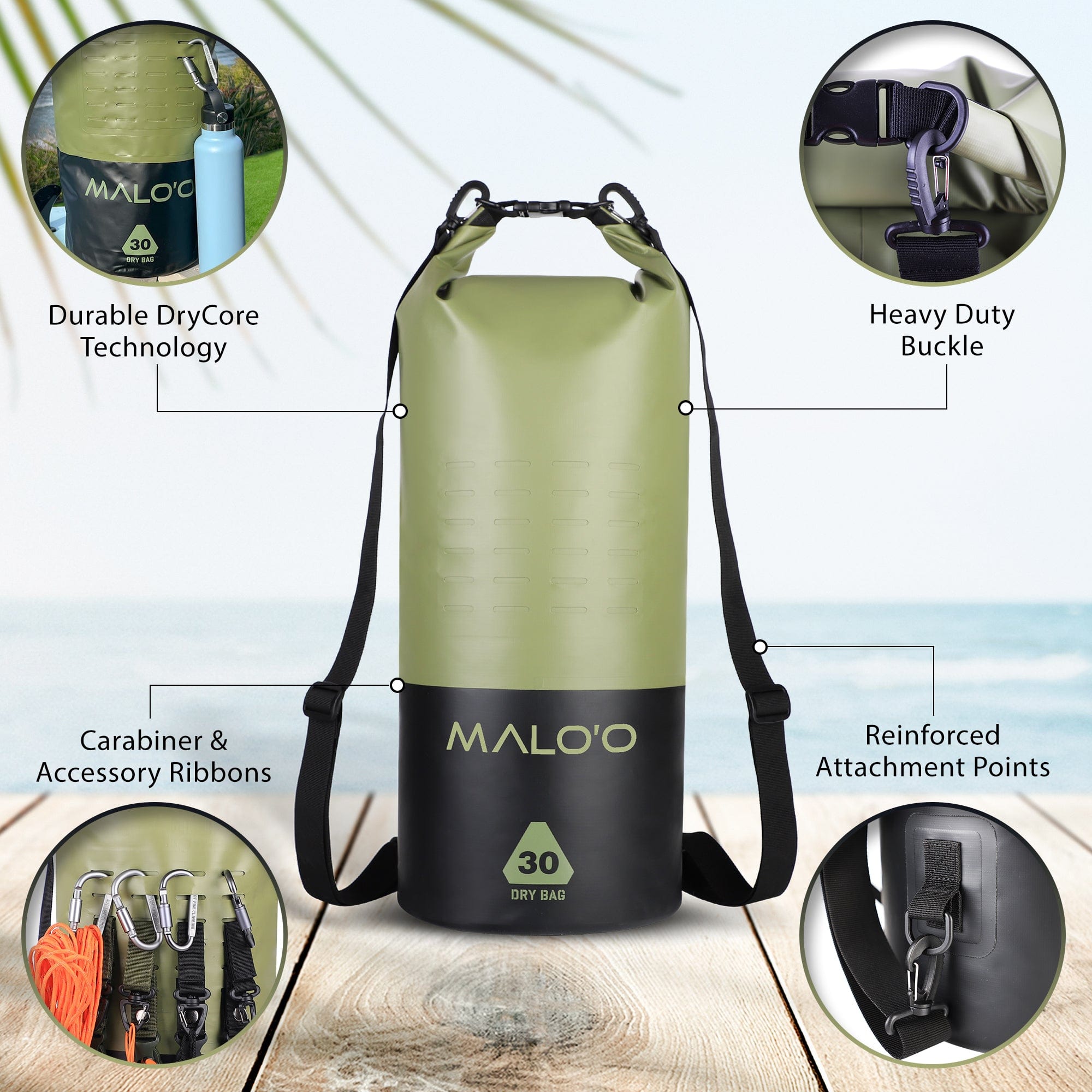 Malo&#39;o Racks Malo&#39;o DryPack Waterproof Bag - 30L