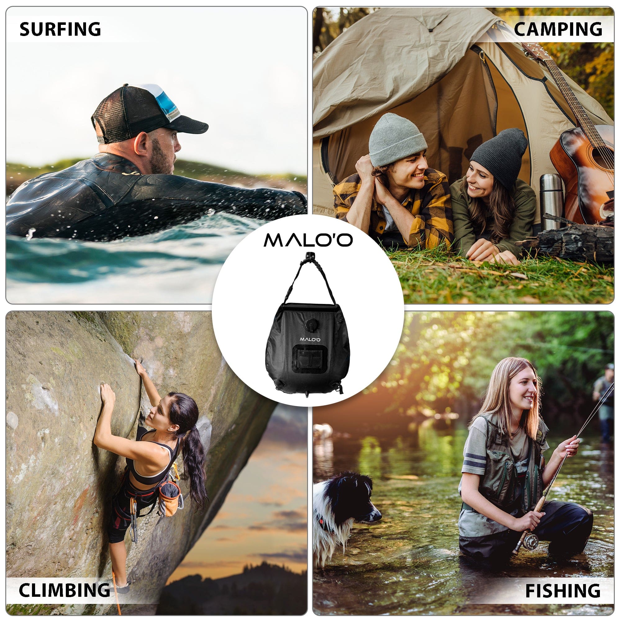 Malo'o Racks Malo'o Portable Shower Bag