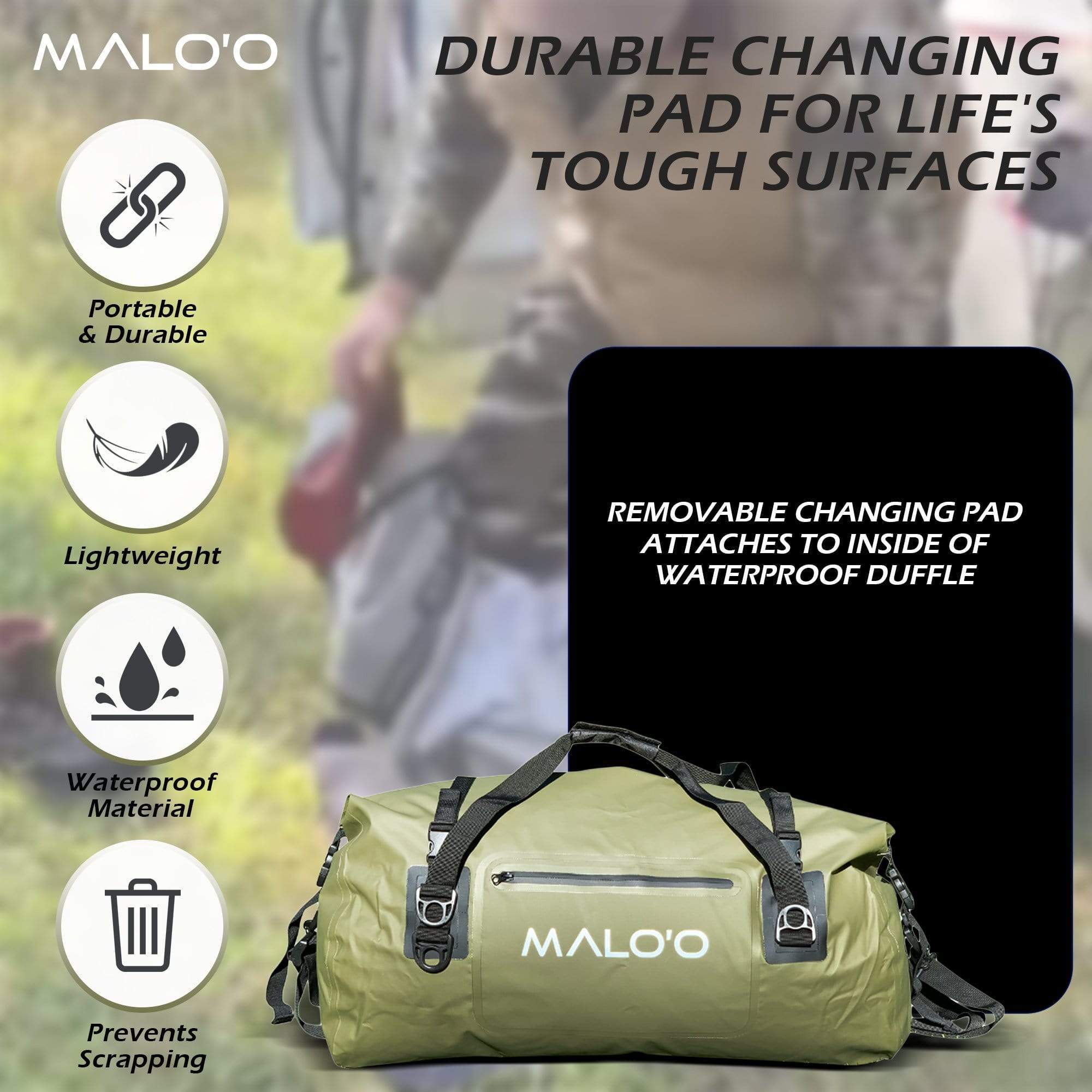 Waterproof shop changing backpack