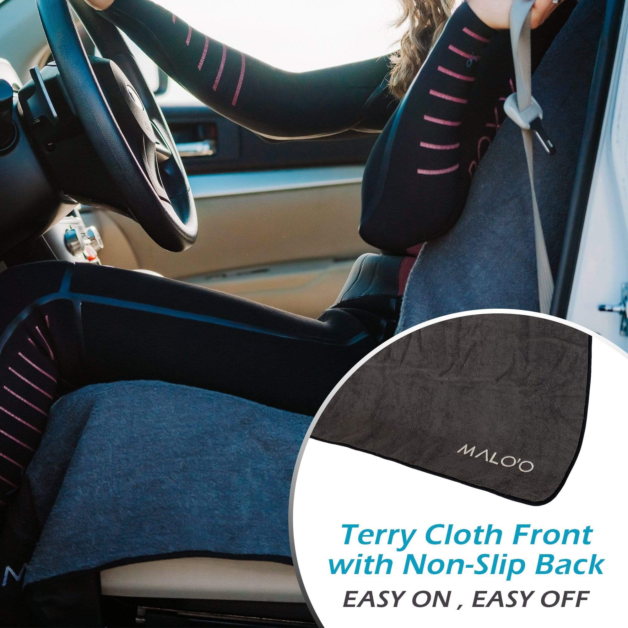 SeatGuard Terry Cloth Car Seat Cover (pair) - Malo'o Racks